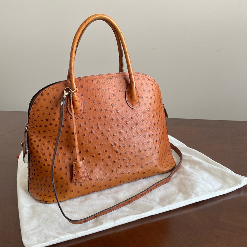 Gorgeous Leather Locking Satchel - Includes Lock & Key